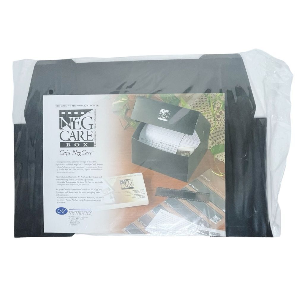 THREE Creative Memories NegCare Photo Negative Storage Box Boxes * Set of 3